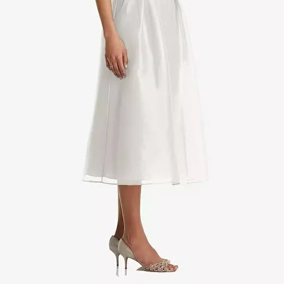 Thread TH066..Bateau Neck Open-Back Pleated Skirt Midi Dress..Starlight..Size 8 - Picture 5 of 7